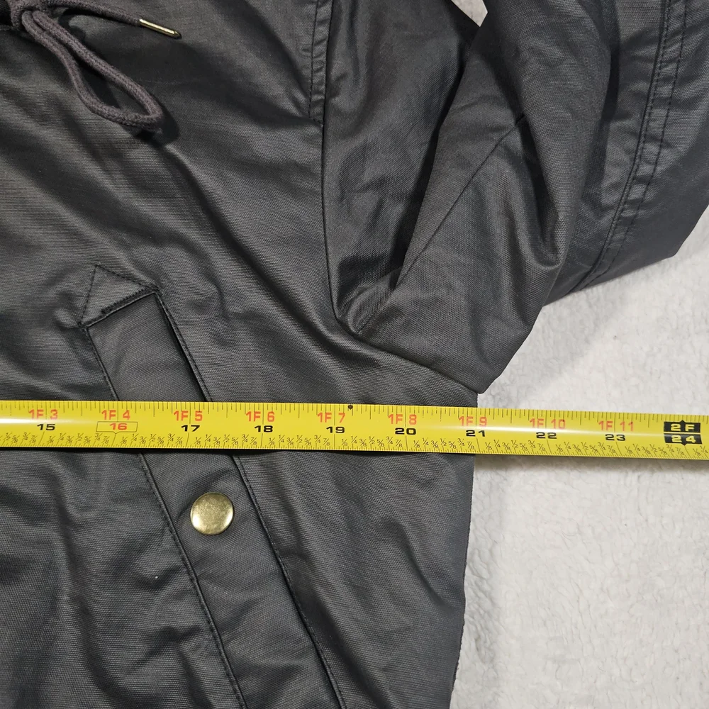 J. Crew Black Utility Hooded Jacket